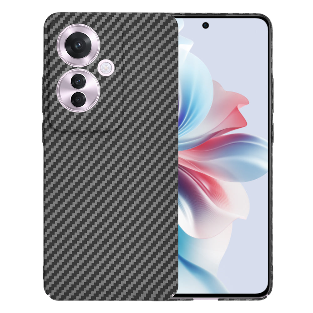 Hoesje voor Oppo Reno11 F, Techsuit, Carbonite FiberShell, Zwart