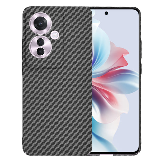 Hoesje voor Oppo Reno11 F, Techsuit, Carbonite FiberShell, Zwart