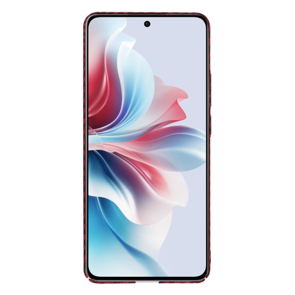 Hoes voor Oppo Reno11 F, Techsuit, Carbonite FiberShell, Rood
