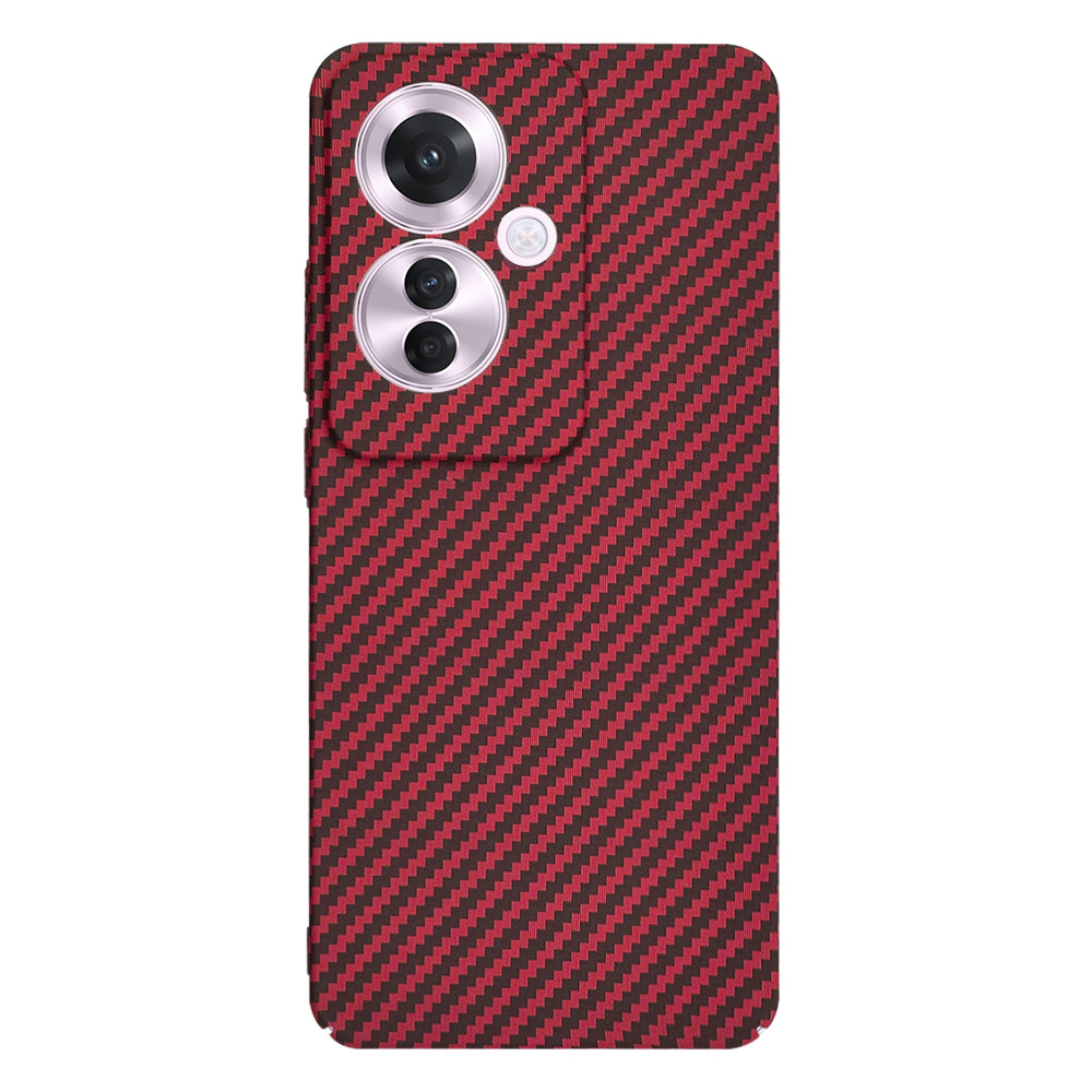 Hoes voor Oppo Reno11 F, Techsuit, Carbonite FiberShell, Rood