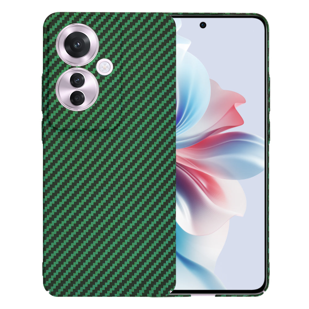 Hoes voor Oppo Reno11 F, Techsuit, Carbonite FiberShell, Groen