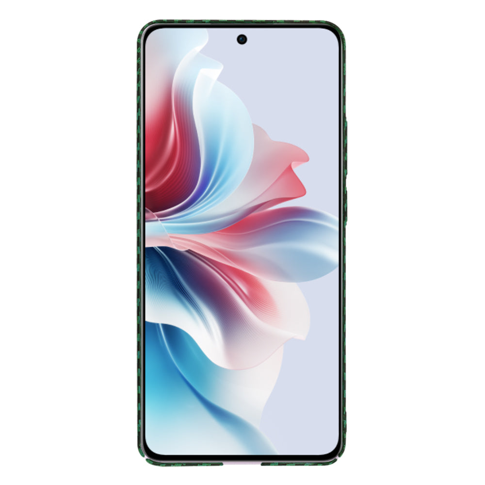 Hoes voor Oppo Reno11 F, Techsuit, Carbonite FiberShell, Groen