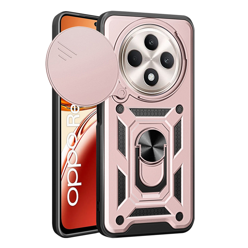 Hoesje voor Oppo Reno12 FS 5G / Reno12 FS 4G / Reno12 F 4G / Reno12 F, Techsuit, CamShield, Roze