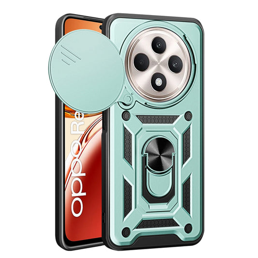Hoes voor Oppo Reno12 FS 5G / Reno12 FS 4G / Reno12 F 4G / Reno12 F, Techsuit, CamShield, Groen
