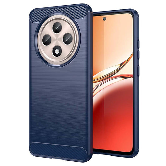 Hoes voor Oppo Reno12 FS 5G / Reno12 FS 4G / Reno12 F 4G / Reno12 F, Techsuit, Carbon, Blauw