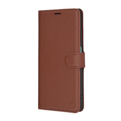 Case for Oppo Reno12 FS 5G / Reno12 FS 4G / Reno12 F 4G / Reno12 F, Techsuit, Leather Folio, Brown