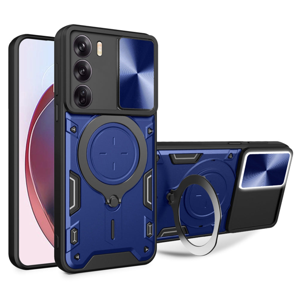 Hoes voor Oppo Reno12 Pro, Techsuit, CamGuard Pro, Blauw