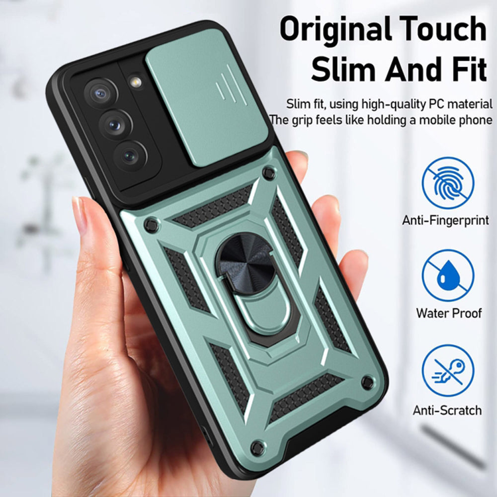 Hoes voor Oppo Reno12 Pro, Techsuit, CamShield, Zwart