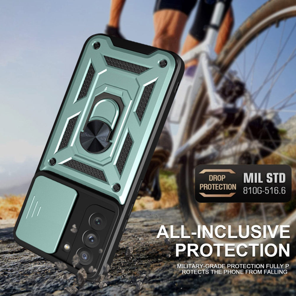 Hoes voor Oppo Reno12 Pro, Techsuit, CamShield, Zwart