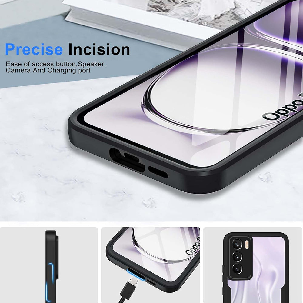 Hoes voor Oppo Reno12 Pro, Techsuit, ColorVerse 360, Zwart