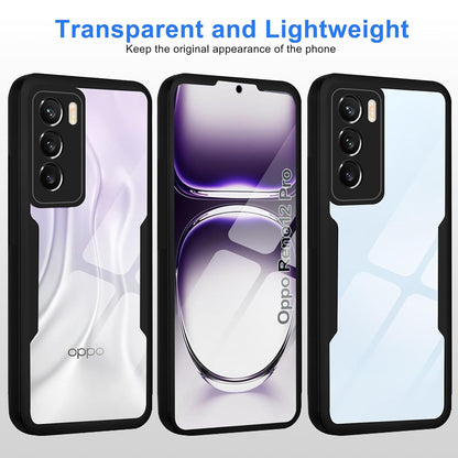 Hoes voor Oppo Reno12 Pro, Techsuit, ColorVerse 360, Zwart