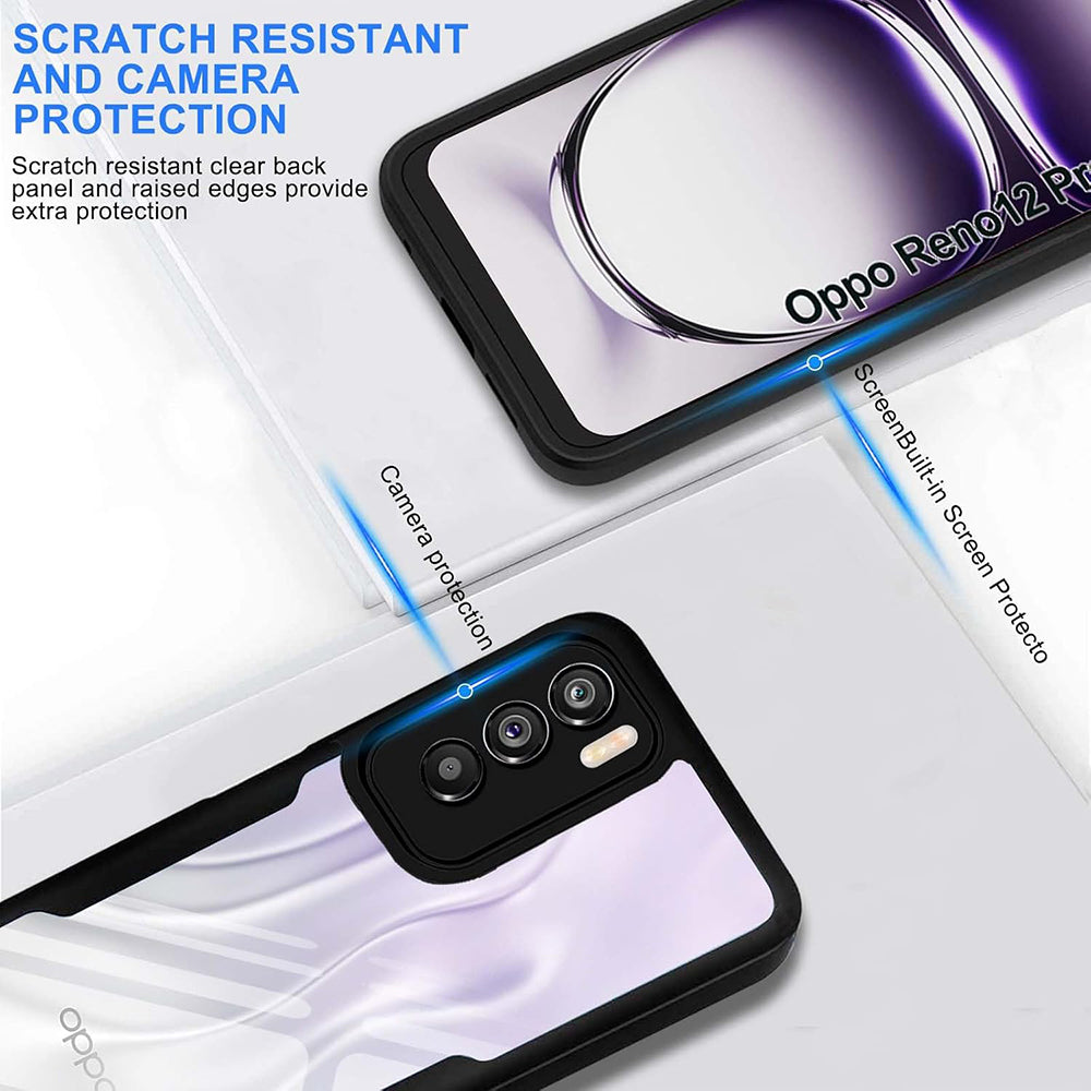 Hoes voor Oppo Reno12 Pro, Techsuit, ColorVerse 360, Zwart