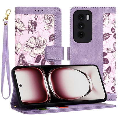 Hoes voor Oppo Reno12 Pro, Techsuit, FlipCraft, Paars