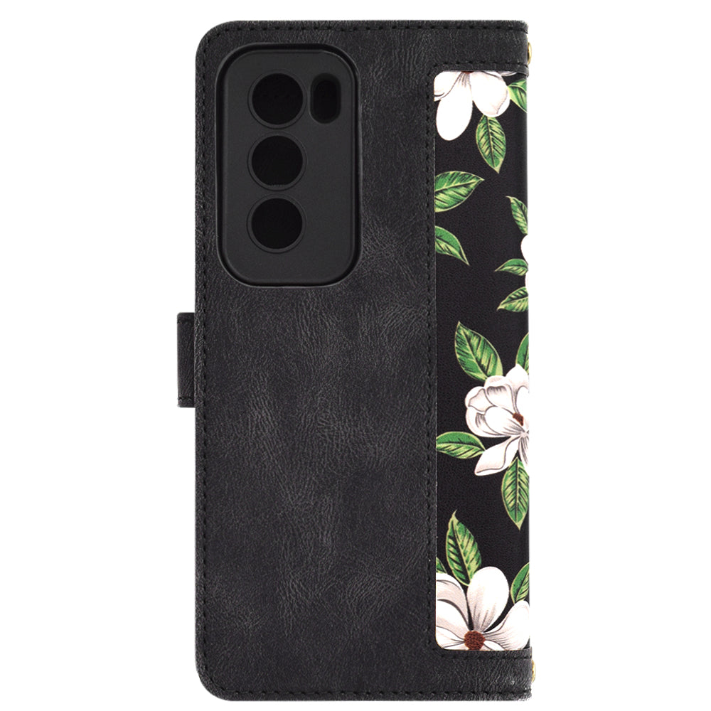 Hoes voor Oppo Reno12 Pro, Techsuit, FlipCraft, Zwart