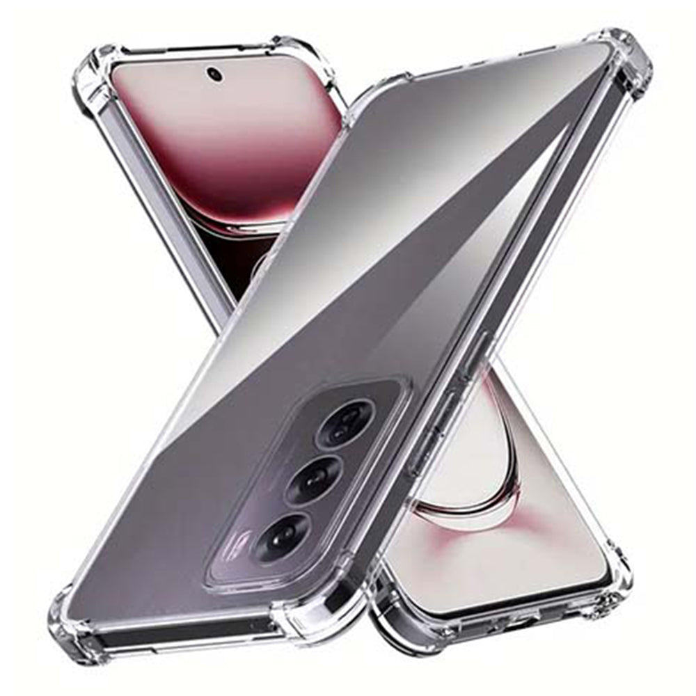 Hoes voor Oppo Reno12 Pro, Techsuit, Schokbestendig Helder, Transparant