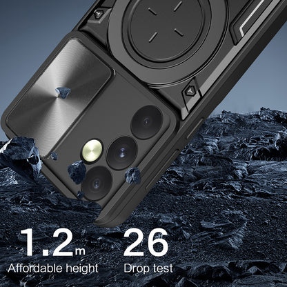 Hoes voor Oppo Reno12, Techsuit, CamGuard Pro, Paars