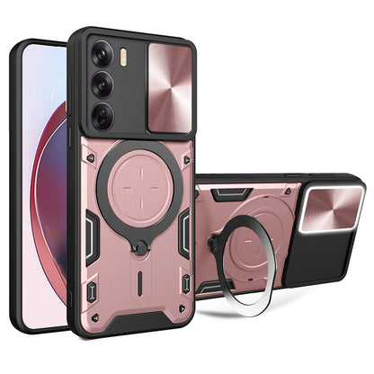 Hoes voor Oppo Reno12, Techsuit, CamGuard Pro, Roze Goud