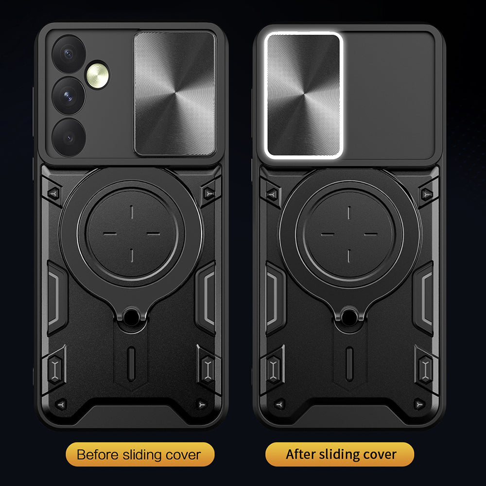 Hoes voor Oppo Reno12, Techsuit, CamGuard Pro, Roze Goud
