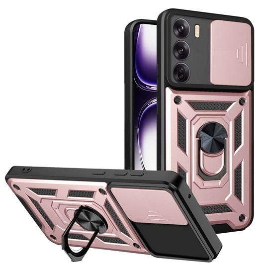 Hoesje voor Oppo Reno12, Techsuit, CamShield, Roze