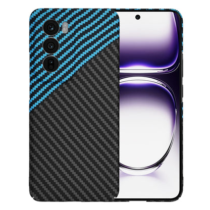 Hoes voor Oppo Reno12, Techsuit, Carbonite FiberShell, Zwart Blauw