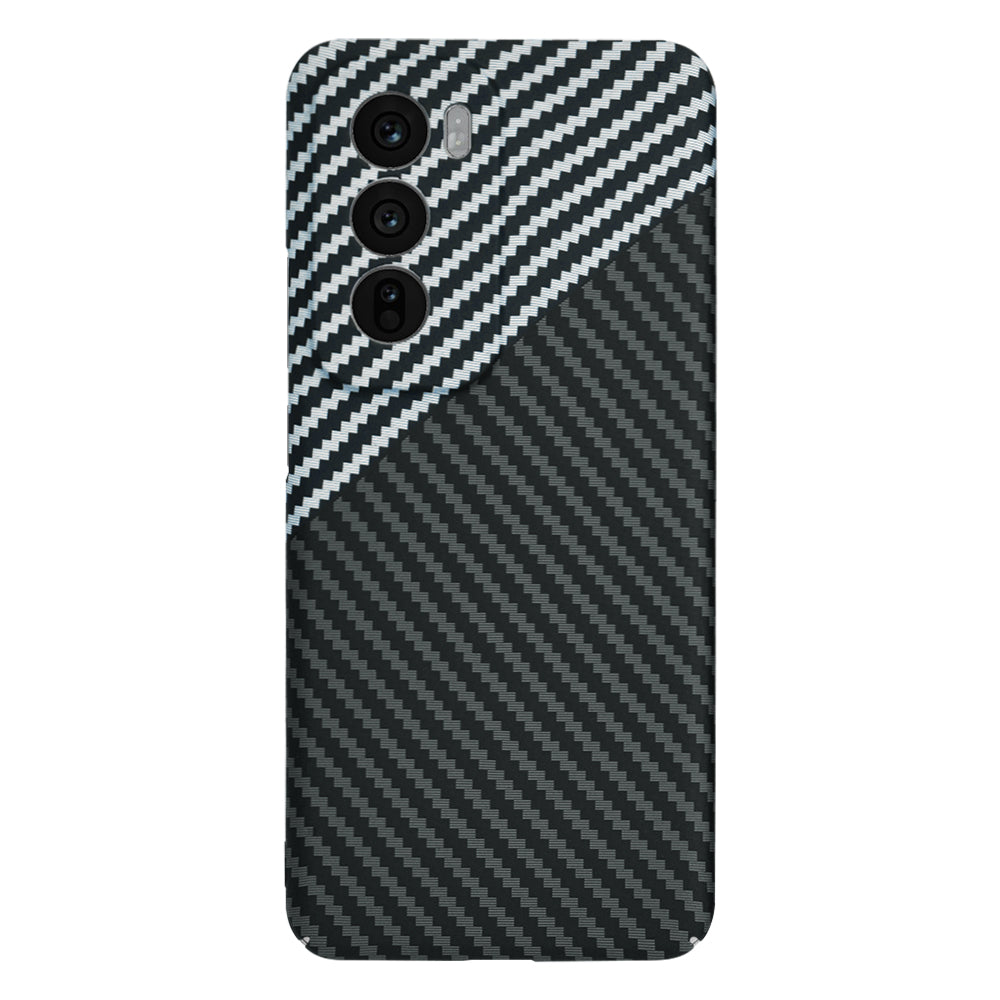 Hoes voor Oppo Reno12, Techsuit, Carbonite FiberShell, Zwart Grijs