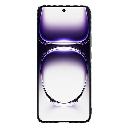 Hoes voor Oppo Reno12, Techsuit, Carbonite FiberShell, Zwart Grijs