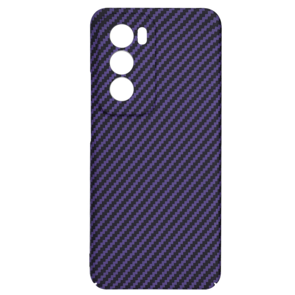 Hoes voor Oppo Reno12, Techsuit, Carbonite FiberShell, Paars