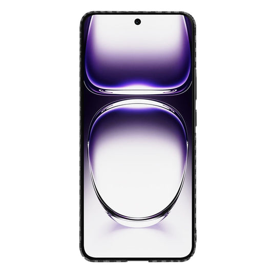 Hoes voor Oppo Reno12, Techsuit, Carbonite FiberShell, Zwart