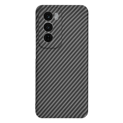 Hoes voor Oppo Reno12, Techsuit, Carbonite FiberShell, Zwart