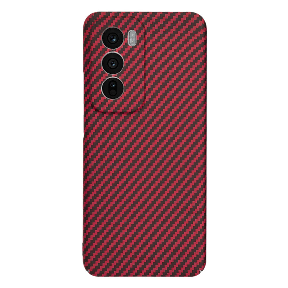Hoes voor Oppo Reno12, Techsuit, Carbonite FiberShell, Rood