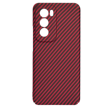 Hoes voor Oppo Reno12, Techsuit, Carbonite FiberShell, Rood