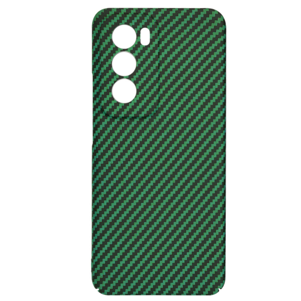 Hoes voor Oppo Reno12, Techsuit, Carbonite FiberShell, Groen