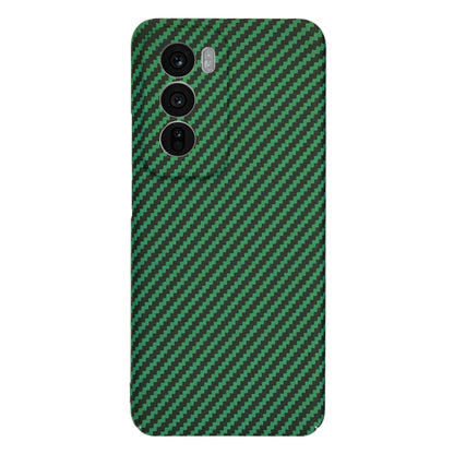 Hoes voor Oppo Reno12, Techsuit, Carbonite FiberShell, Groen