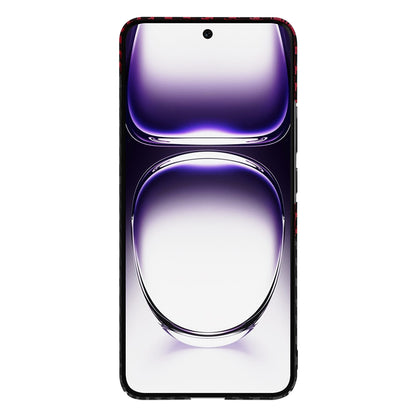 Case for Oppo Reno12, Techsuit, Carbonite FiberShell, Black Red