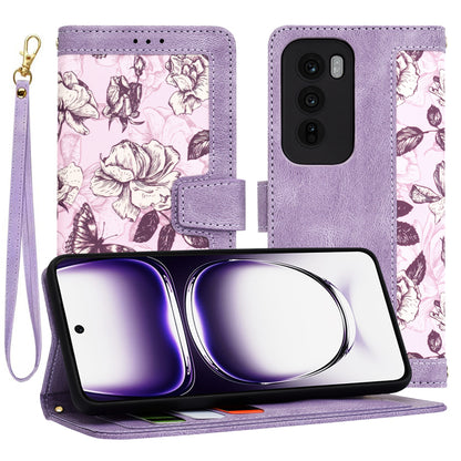 Hoes voor Oppo Reno12, Techsuit, FlipCraft, Paars