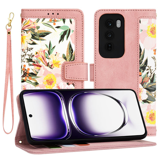 Hoes voor Oppo Reno12, Techsuit, FlipCraft, Roze