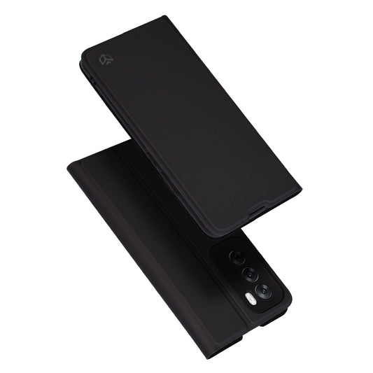 Hoes voor Oppo Reno12, Techsuit, Magskin Book, Zwart