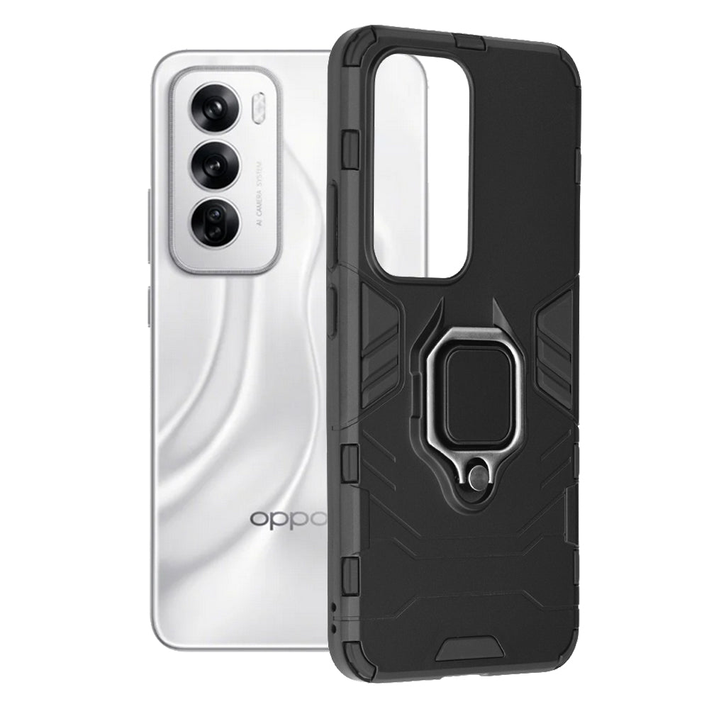 Hoes voor Oppo Reno12, Techsuit, Shield, Zwart