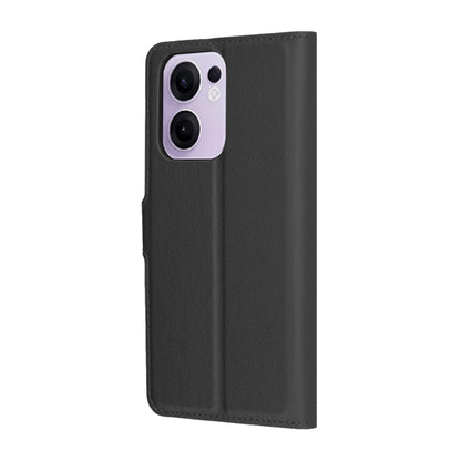 Hoesje voor Oppo Reno13 FS 5G / Reno13 F 4G / Reno13 F, Techsuit, Lederen Folio, Zwart
