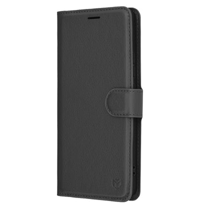 Hoesje voor Oppo Reno13 FS 5G / Reno13 F 4G / Reno13 F, Techsuit, Lederen Folio, Zwart