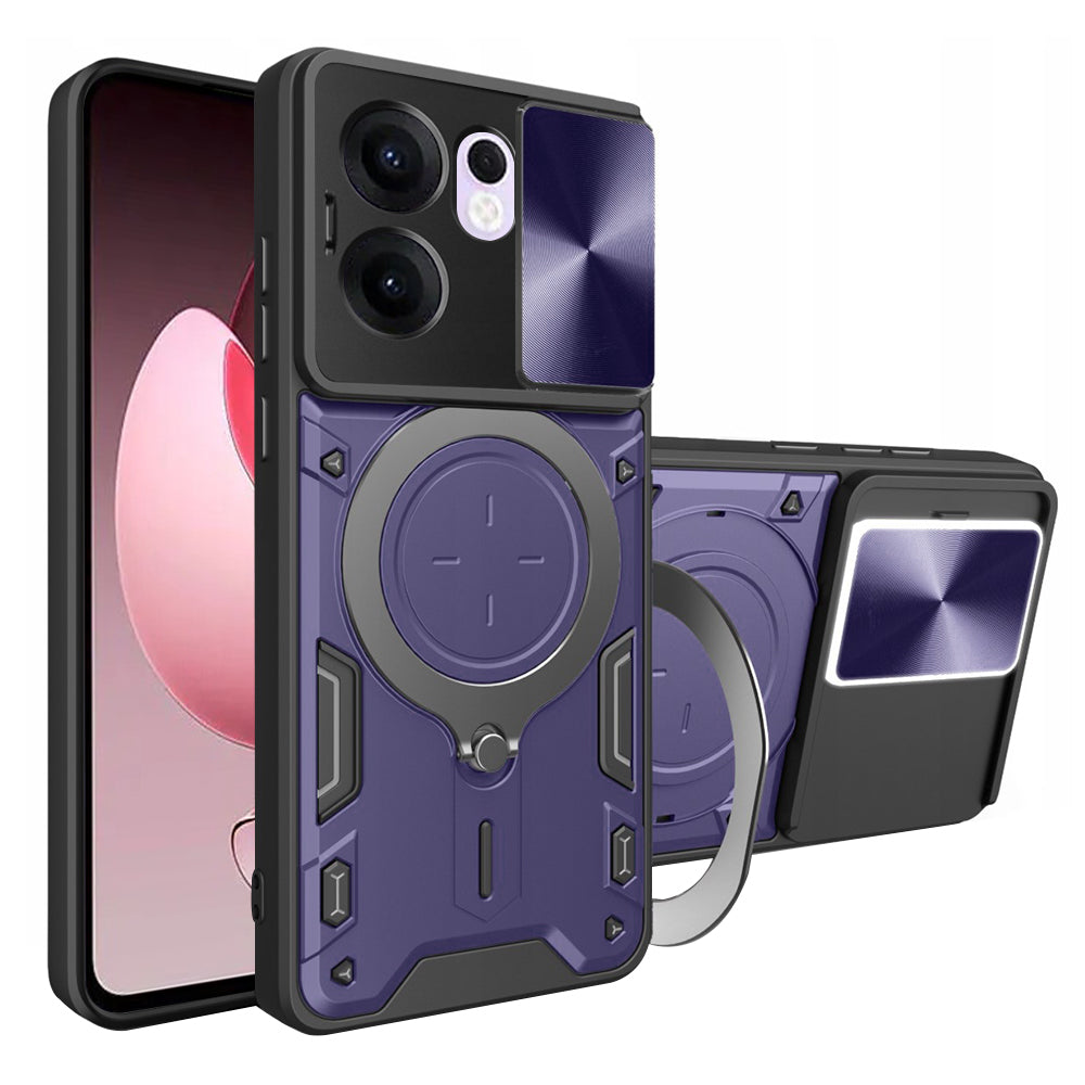 Hoesje voor Oppo Reno13 FS 5G / Reno13 F 4G / Reno13 F, Techsuit, CamGuard Pro, Paars