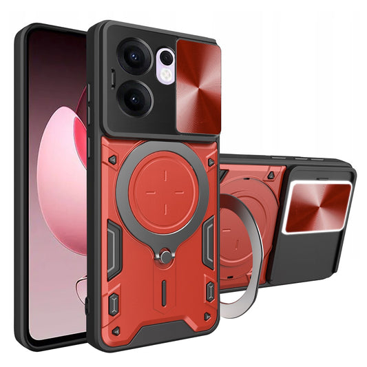 Hoes voor Oppo Reno13 FS 5G / Reno13 F 4G / Reno13 F, Techsuit, CamGuard Pro, Rood