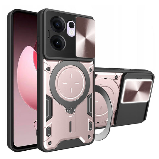 Hoesje voor Oppo Reno13 FS 5G / Reno13 F 4G / Reno13 F, Techsuit, CamGuard Pro, Roze Goud