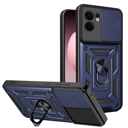 Hoesje voor Oppo Reno13 FS 5G / Reno13 F 4G / Reno13 F, Techsuit, CamShield, Blauw