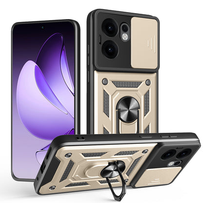 Hoesje voor Oppo Reno13 FS 5G / Reno13 F 4G / Reno13 F, Techsuit, CamShield, Goudkleurig