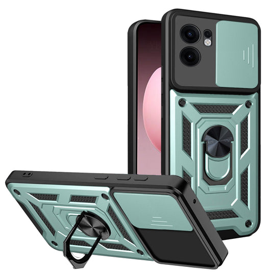 Hoesje voor Oppo Reno13 FS 5G / Reno13 F 4G / Reno13 F, Techsuit, CamShield, Groen