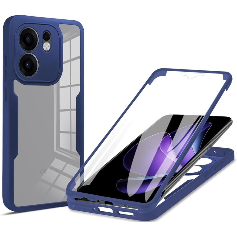 Hoesje voor Oppo Reno13 FS 5G / Reno13 F 4G / Reno13 F, Techsuit, ColorVerse 360, Blauw
