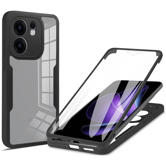 Hoesje voor Oppo Reno13 FS 5G / Reno13 F 4G / Reno13 F, Techsuit, ColorVerse 360, Zwart