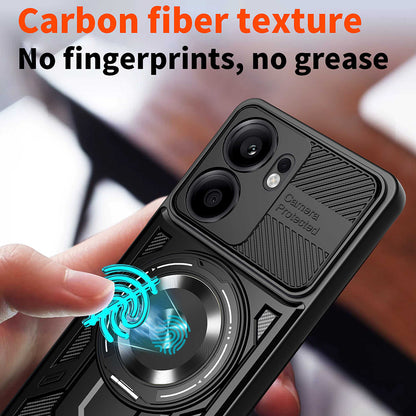 Hoesje voor Oppo Reno13 FS 5G / Reno13 F 4G / Reno13 F, Techsuit, RuggedCam, Paars