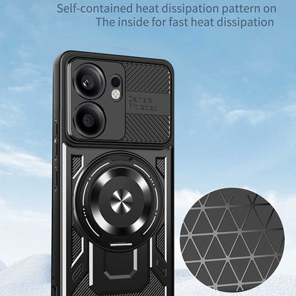 Hoesje voor Oppo Reno13 FS 5G / Reno13 F 4G / Reno13 F, Techsuit, RuggedCam, Paars